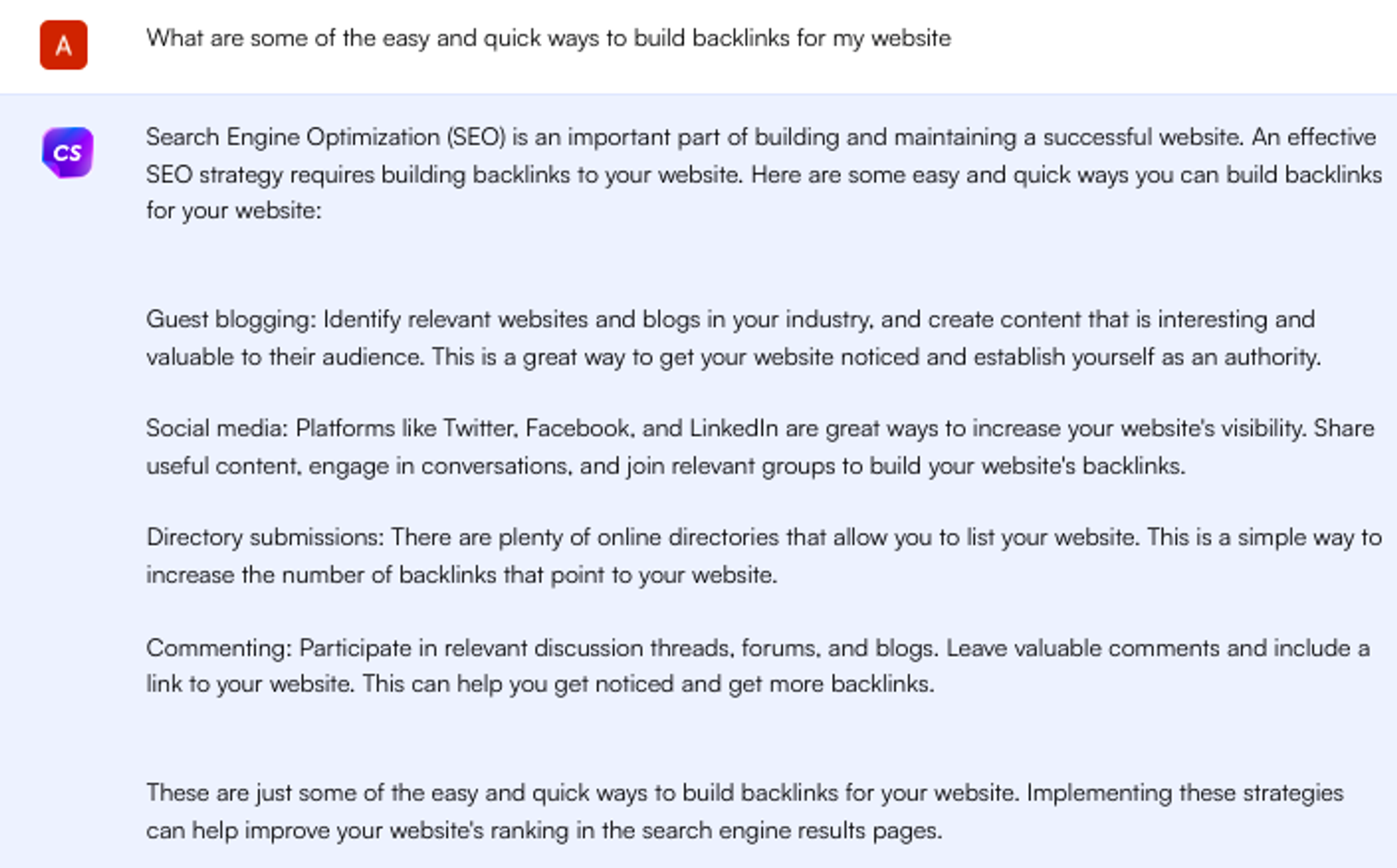 estratégia de backlink no chatsonic - conteúdo fundamental