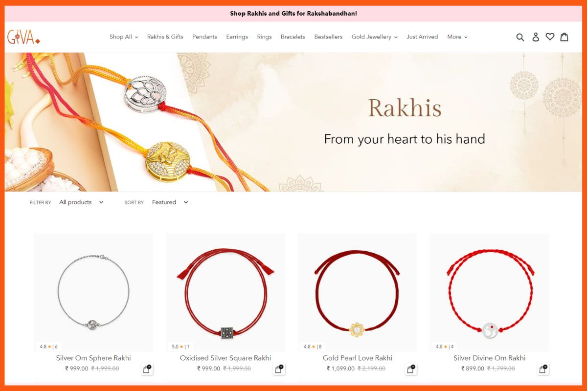 GIVA Rakhi - Marketing delle startup durante Raksha Bandhan