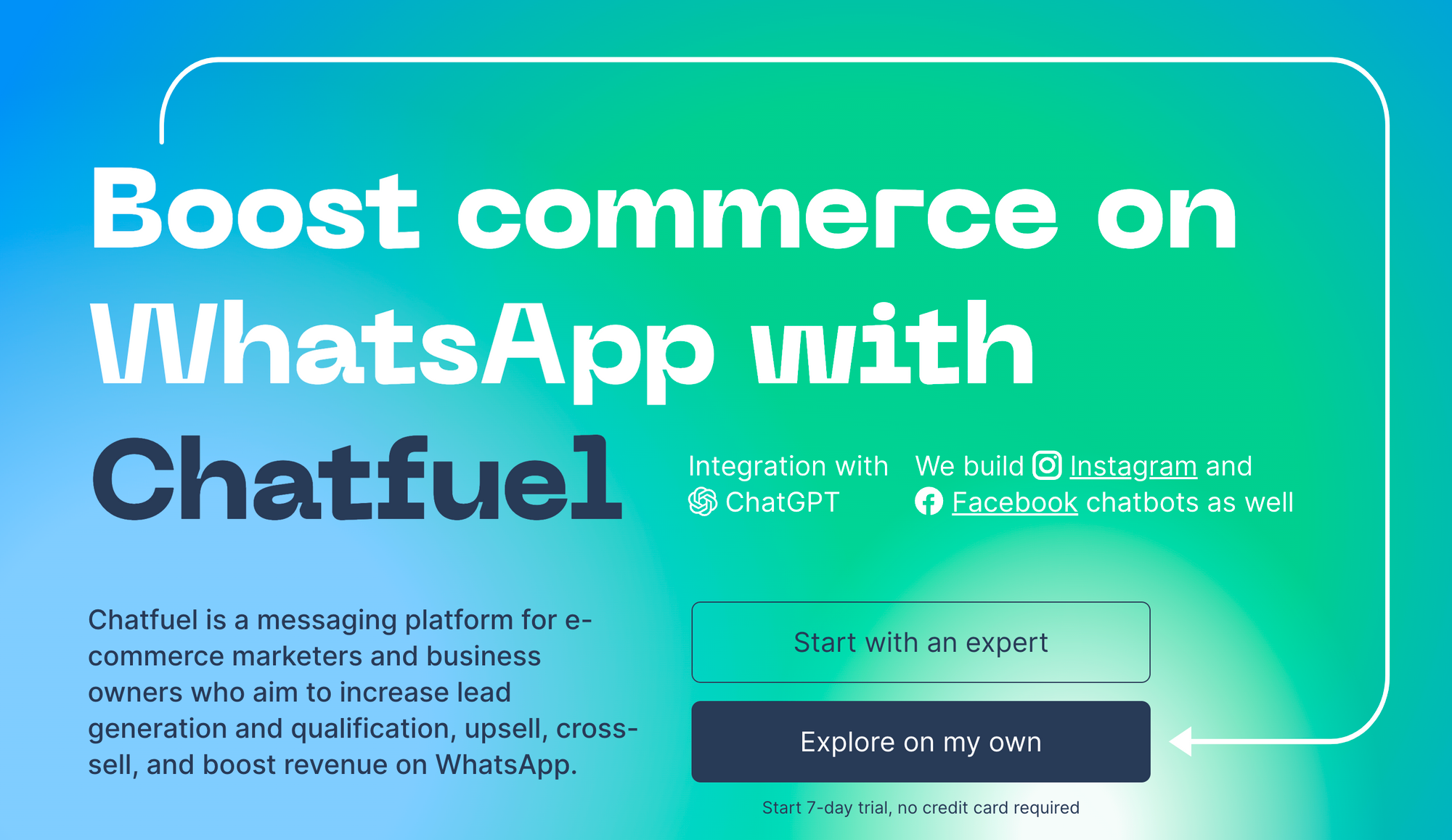 Chatfuel - 人工智能營銷工具