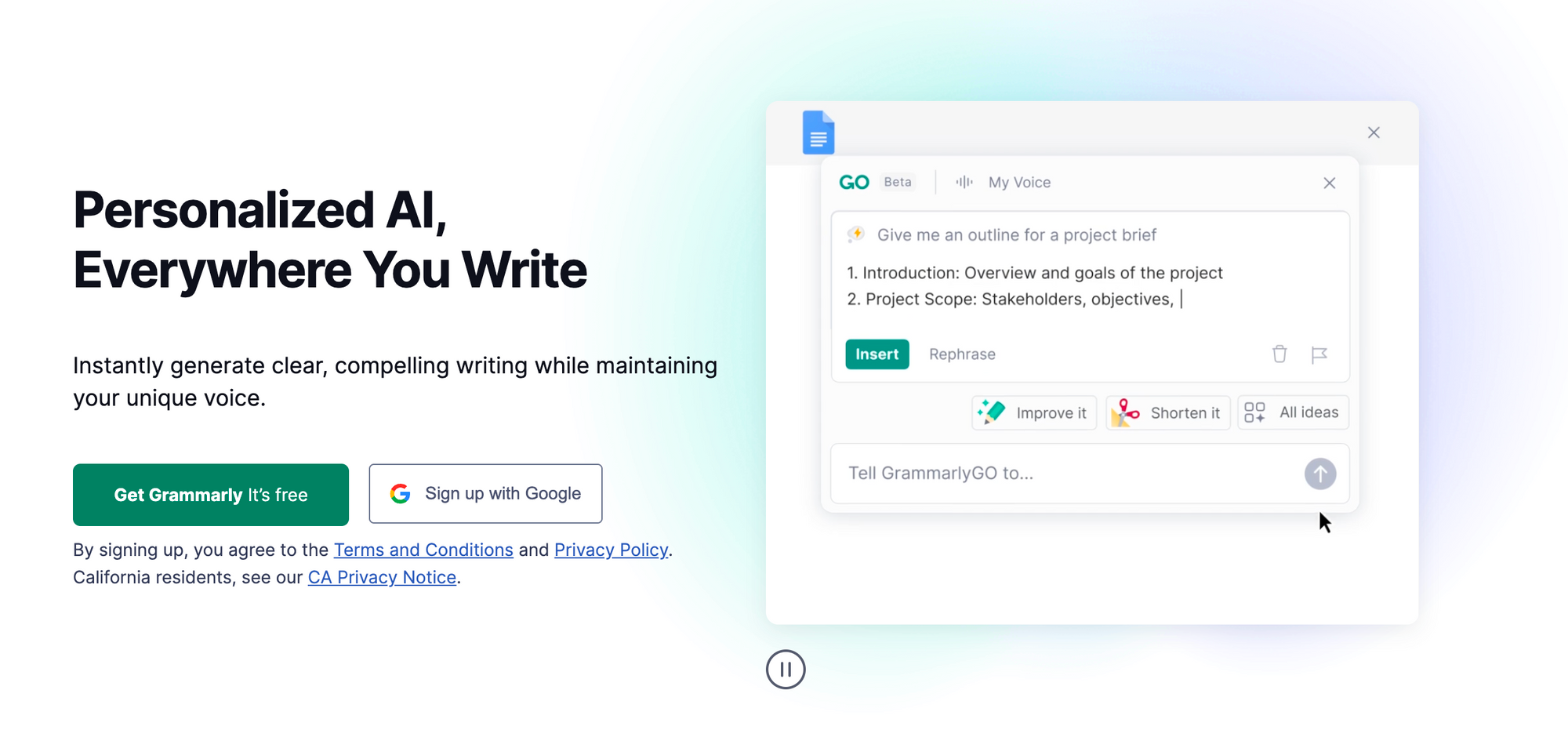 Grammarly - 人工智能營銷工具