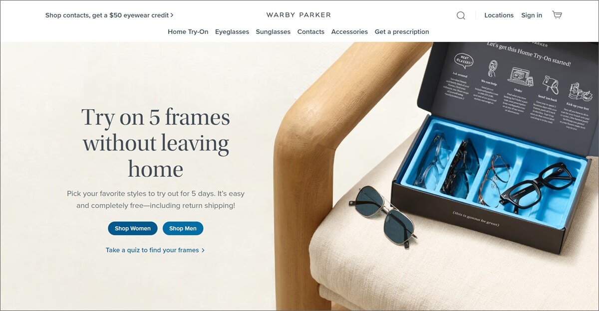 financiamento inicial warby parker