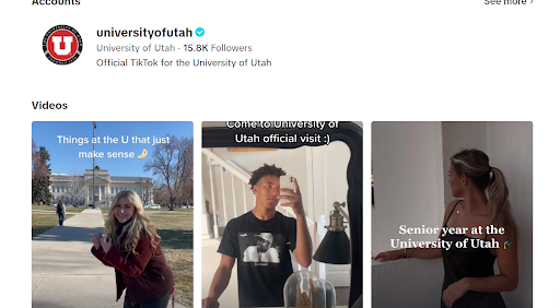 Uniwersytet Utah TikTok