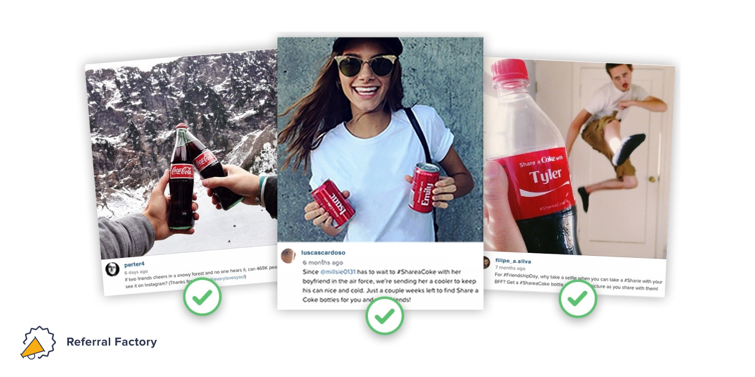 La campaña “Comparte una Coca-Cola” de Coca-Cola en la década de 2010