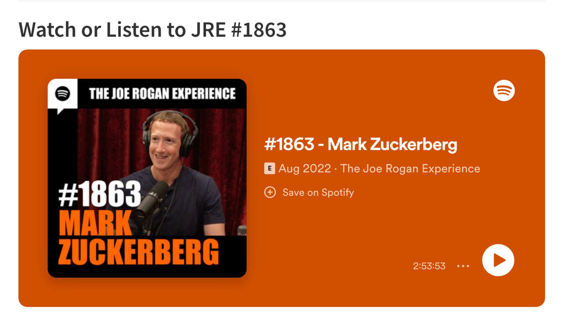 Mark Zuckerberg en JRE: cómo iniciar un podcast