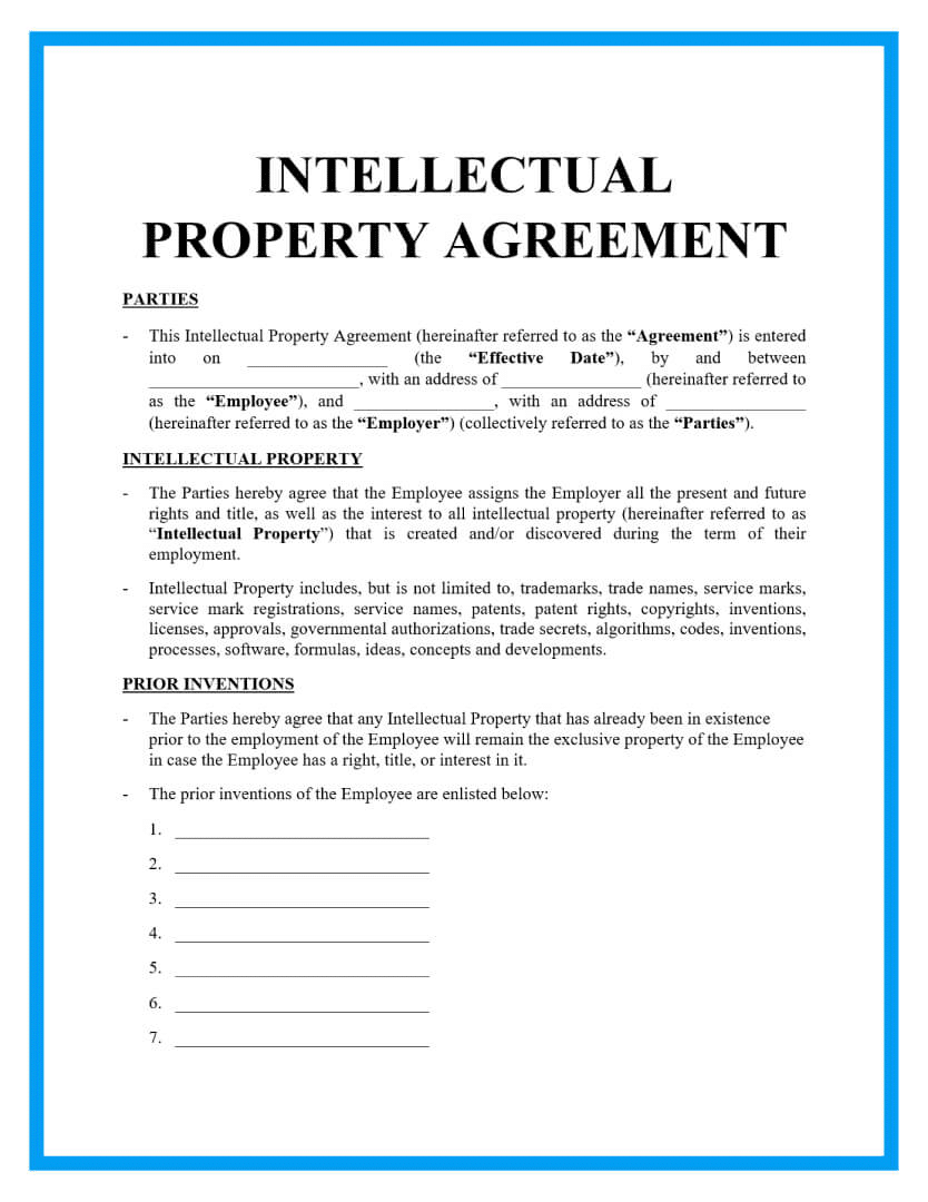соглашение об интеллектуальной собственности
