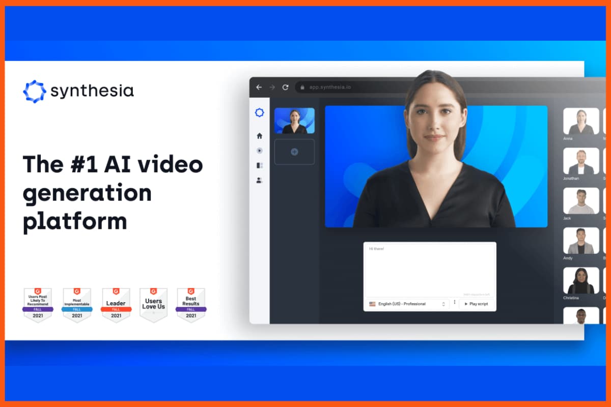 Synthesia — лучшие инструменты для создания видео с использованием искусственного интеллекта