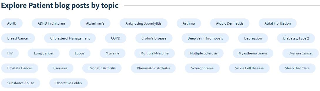 Блог пациентов WebMD