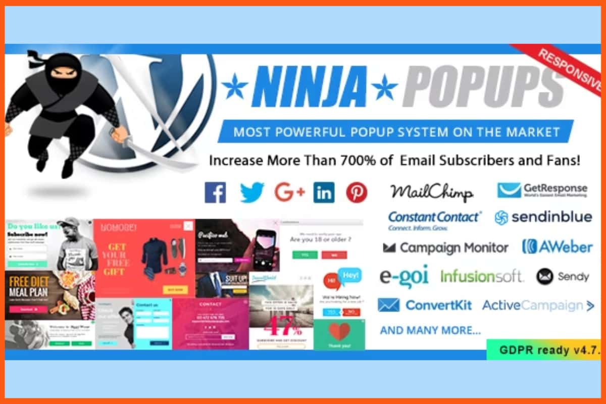 Ninja Popup — лучшие плагины всплывающих окон для WordPress