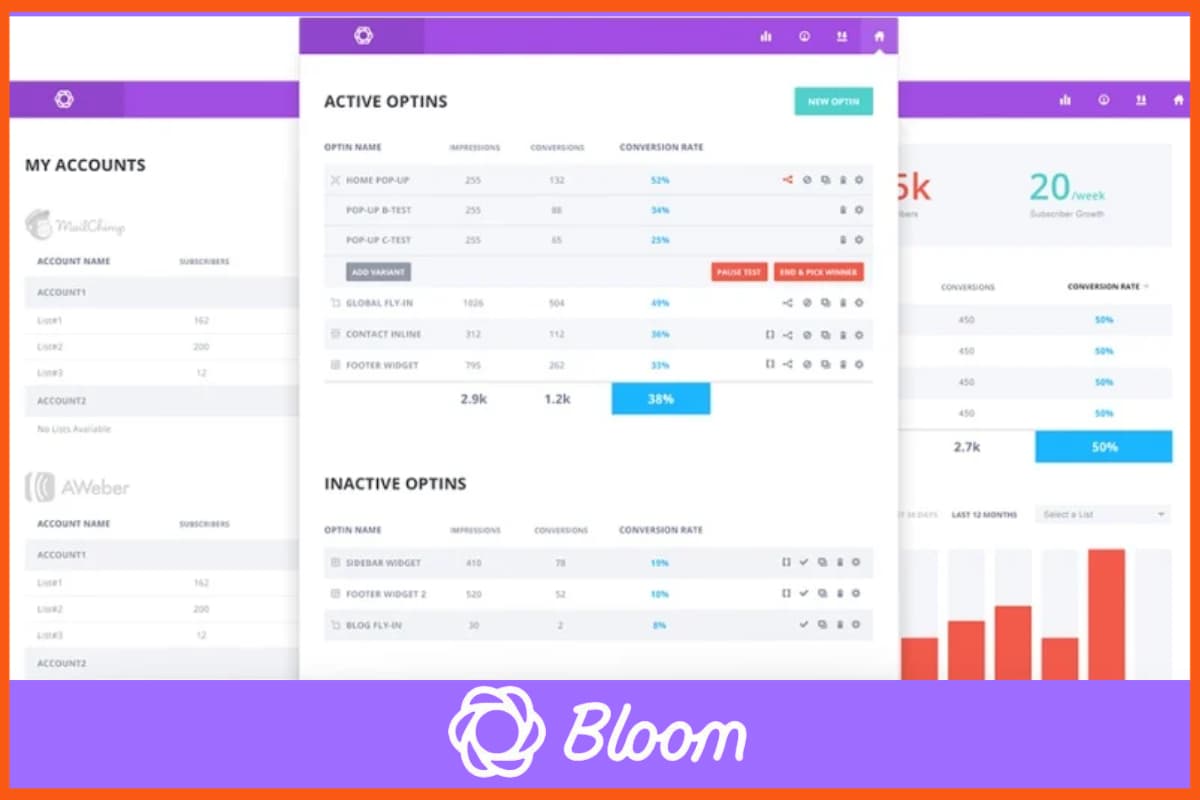 Bloom — лучшие плагины всплывающих окон для WordPress