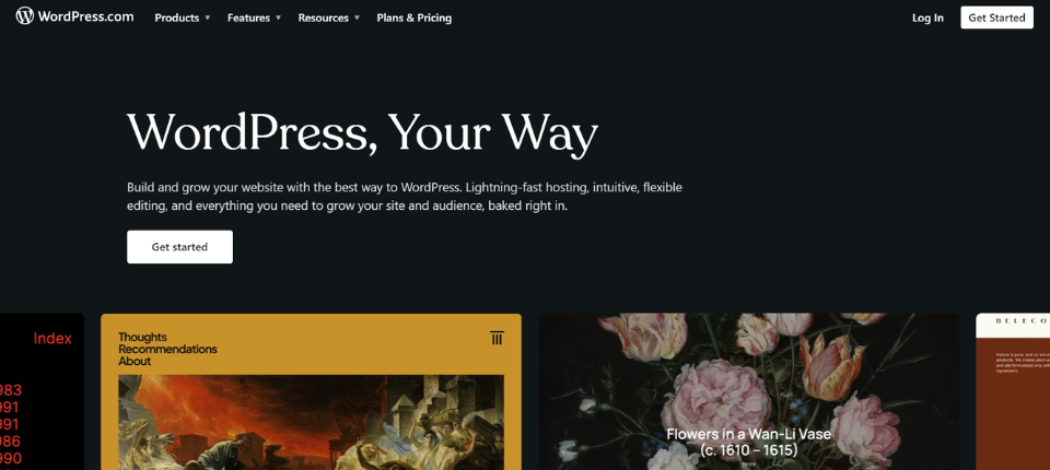 WordPress ve Squarespace