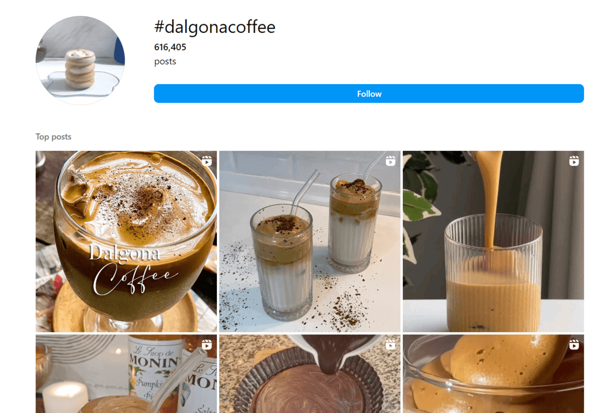 Le défi viral du café Dalgona