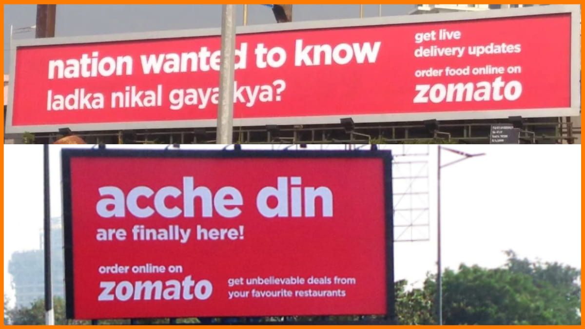 Zomato 行銷策略 - 廣告牌