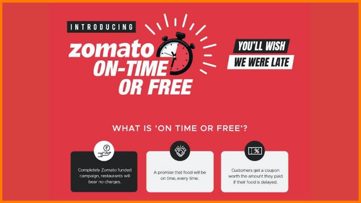 Zomato 行銷活動 - Zomato 準時或免費