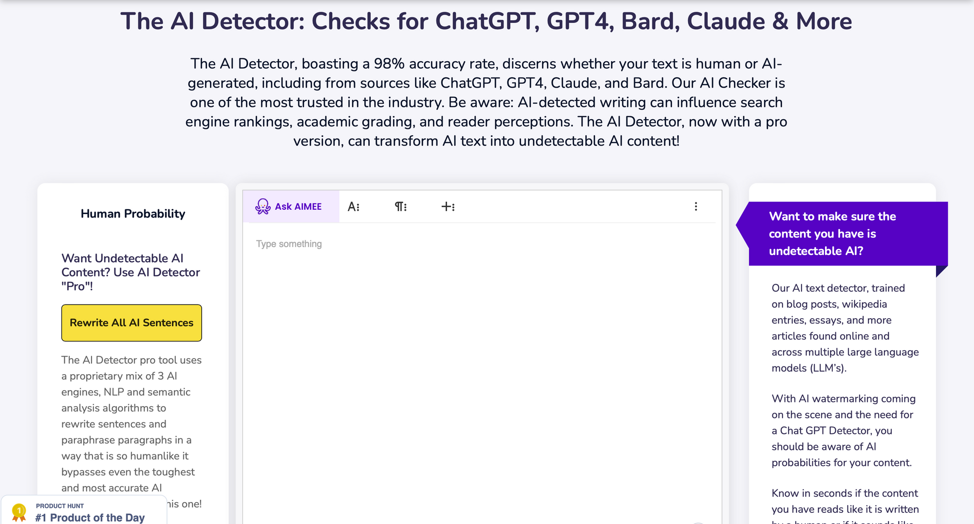 Contenido en el detector de texto Scale AI: el mejor detector de IA