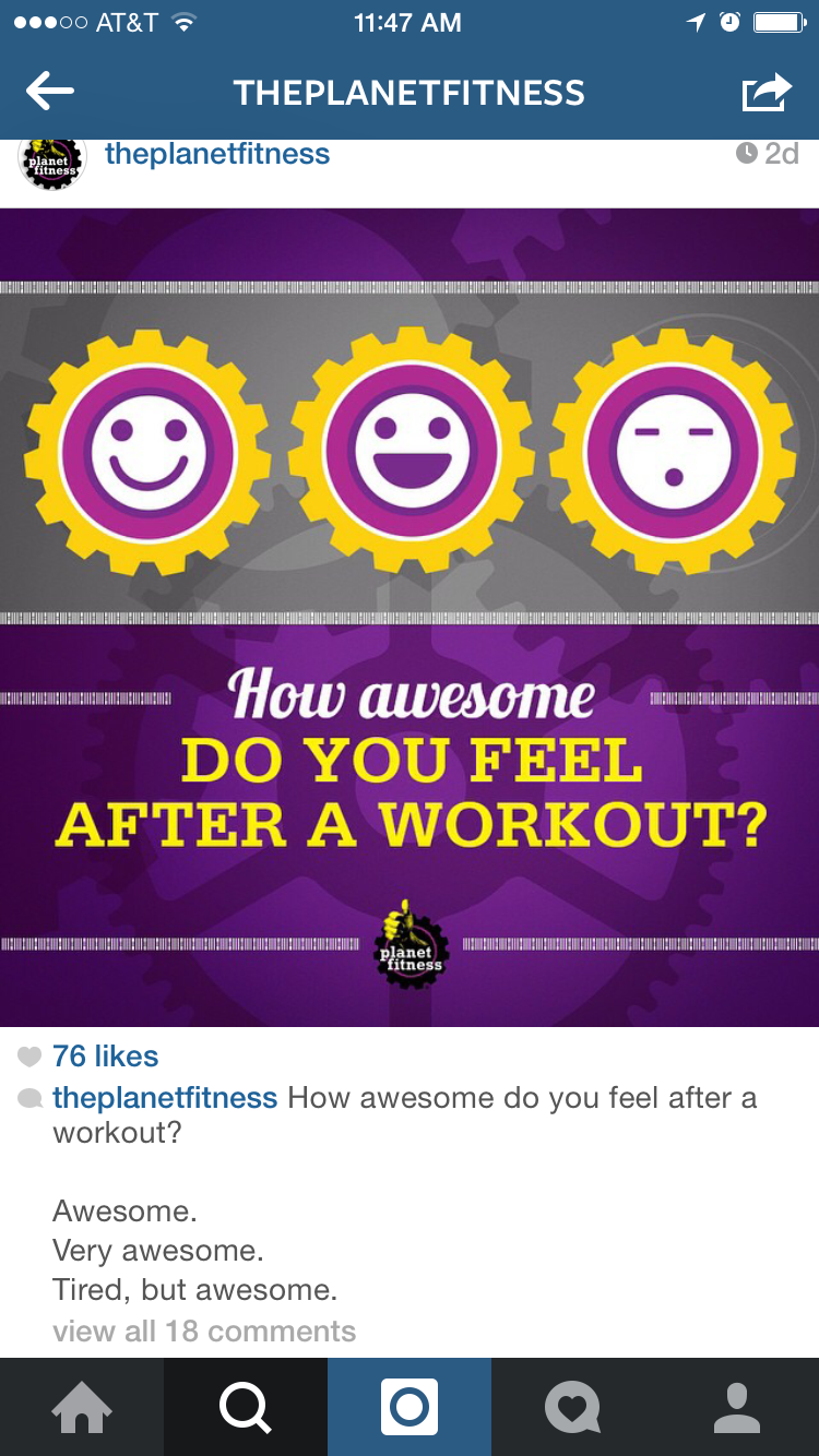 ตัวอย่าง Planet Fitness