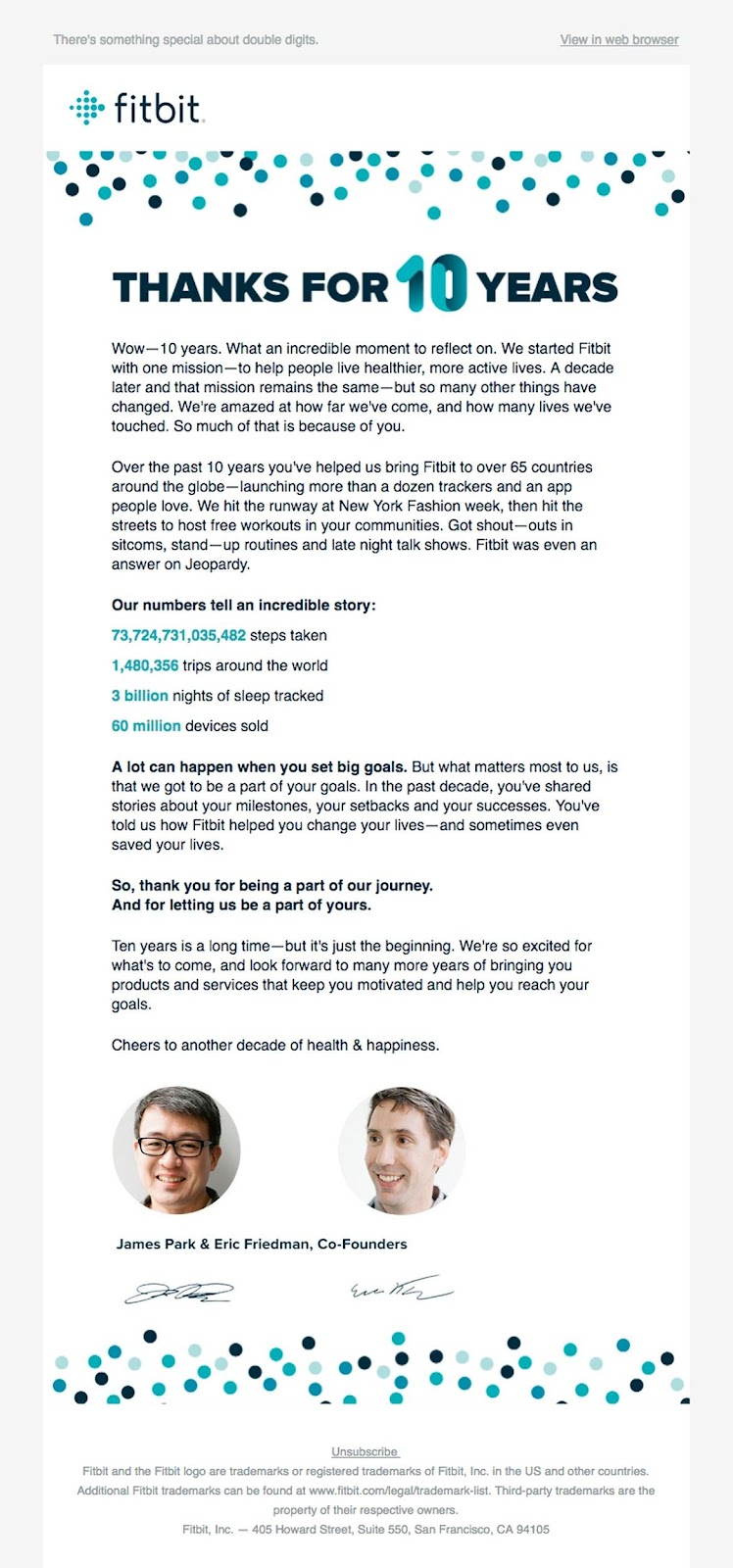 fitbit terima kasih contoh email